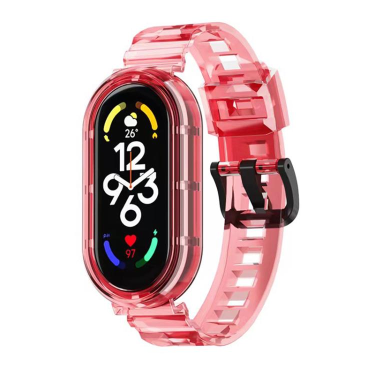 Glacier‑Armor Integrated‑Cover TPU Watch Band for Xiaomi Smart Band 10 / 9 / 8, Replacement Strap, Strap Only
