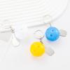 Creative Pickleball Racket Metal Keychain Colorful Hollow Golf Ball Keychains Dink Ball Fans Party Gift Bag Pendant