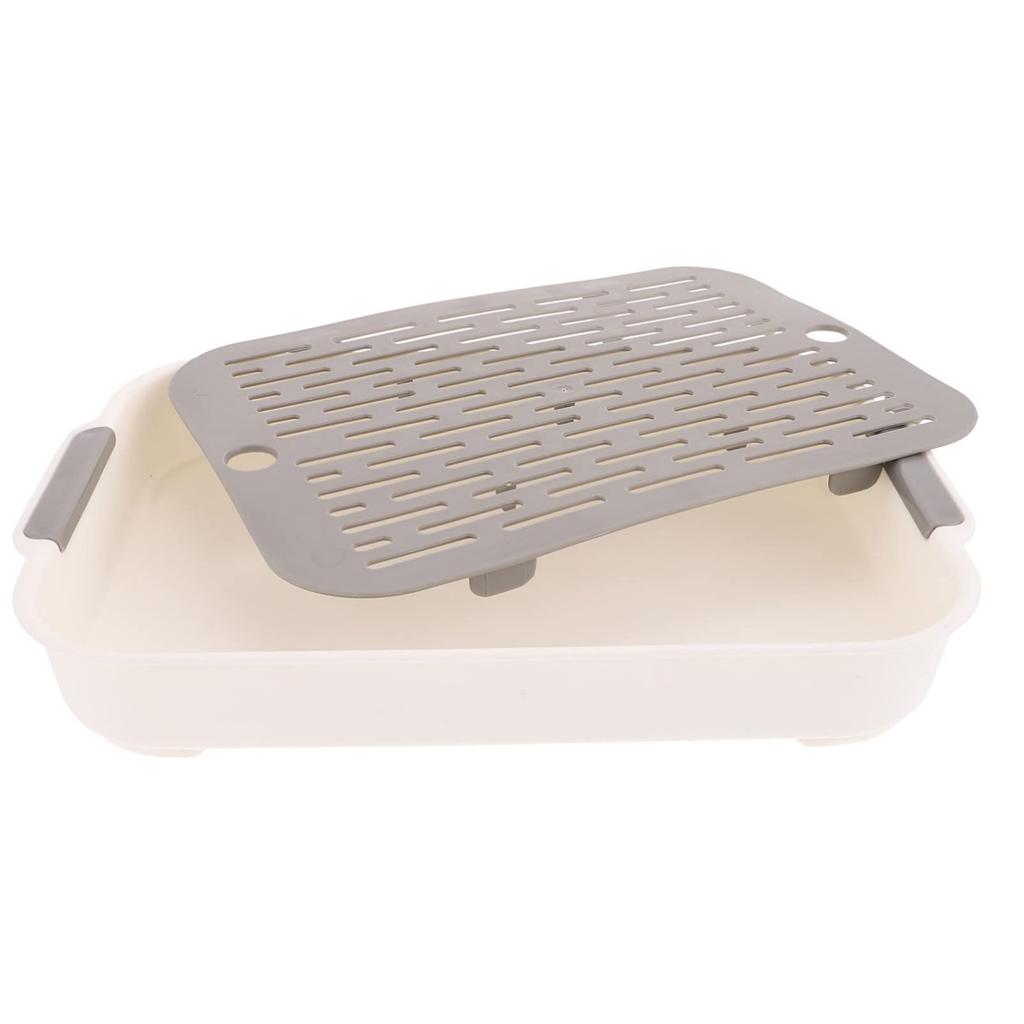 Поднос для чашки воды, двухслойный поднос для дома, гостиной, прямоугольный поднос для чая, поднос для фруктов, пластиковая креативная корзина