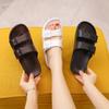 Плоские тапочки женские мужские тапочки роскошные домашние тапочки с нескользящей резиновой подошвой женские пляжные шлепанцы для дома сандалии2024