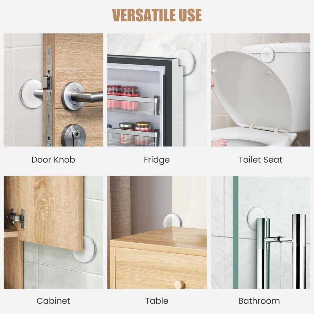 Стопоры для дверей Силиконовые буферы для дверных ручек Защита стен Дверные ручки Бамперы Защищенная мебель Ударопоглощающие накладки Противоударные кольца