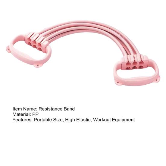 Регулируемая эластичная лента-восьмерка для рук и плеч, эластичный фитнес-ремень с 6 трубками для силовых тренировок, противоскользящий жгут сопротивления для мужчин и женщин