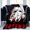 Halloween Horror Movies Characters Blanket Fleece Wearable Throw Blanket Bedding Home Decoration For Kids Adults