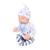 18inch Cute Lifelike Baby Boy Doll Short Hair High Simulation Vinyl Doll with Magnetic Pacifier