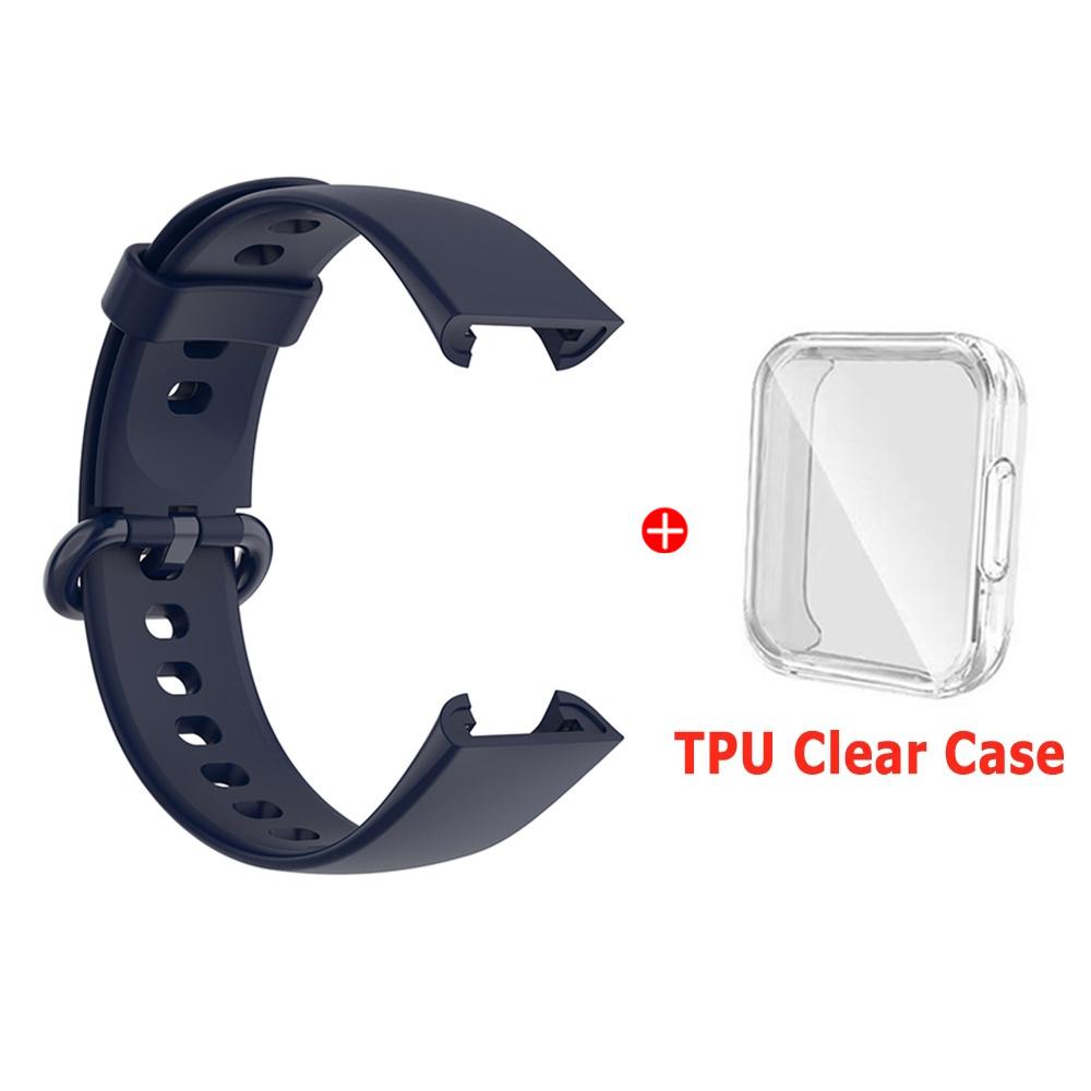 Silicone Strap For Xiaomi Mi Watch Lite 2 Watchbands Watch Strap For Redmi Watch 2 Lite Strap Bracelet With Protector Case