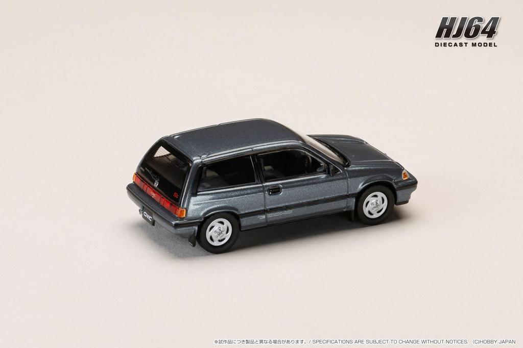 Hobby Japan HJ64 1/64 Scale Honda Civic (Automatic Transmission) Late Version with Genuine Optional Parts, Blue, Finished Model, HJ643029BL