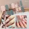 Semi Cured Nail Patch Floristic Nail Art Stickers INS Trendy Gel Nail Stickers  DIY Nail Art Making