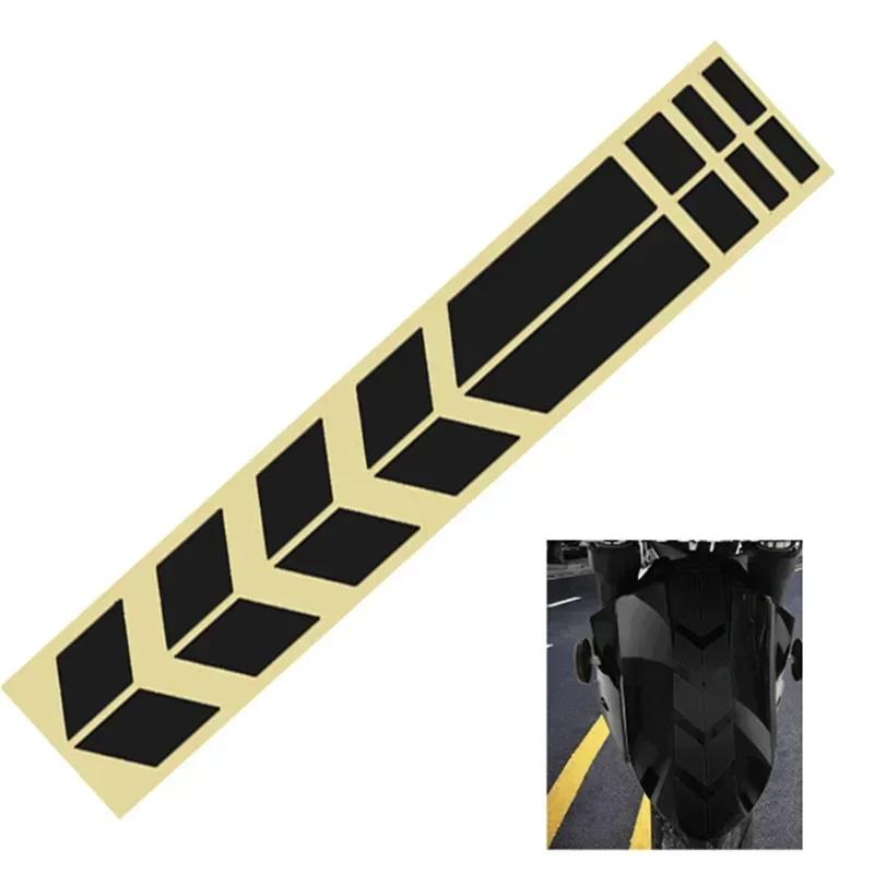 Наклейки-стрелки для мотоцикла, наклейка на крыло, водонепроницаемая, маслостойкая, светоотражающая полоса, лента для мотоцикла, декаль, мотоаксессуары, универсальные
