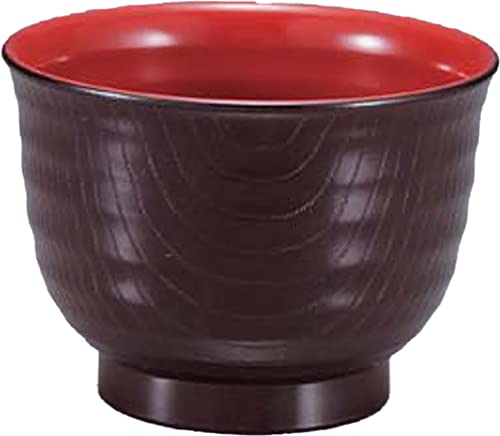[Amazon.co.jp Exclusive] [Commercial Set] Fukui Craft Miso Soup Bowls, Heat-Resistant, Made in Japan, Dishwasher-Safe, Inner and Outer Ranbori Pattern