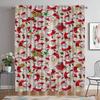 Christmas Blackout Curtain for Room 2 Panel Halloween Decoration Kitchen Curtains 2 Pieces Home Interior Curtains Partition