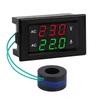 DROK LED AC 500V 100A Dual Display with AC Voltmeter Digital Tester 0.39" Multimeter, Voltmeter/Ammeter Panel, 2-Wire Ammeter/Voltmeter