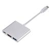 Версия Silver - EUb C Hub Тип 3.1 Vers Hdmi 4 K Адаптер Конвертер Кабель 3 в 1 Сплиттер Для Apple Macbook Pro EUb-C