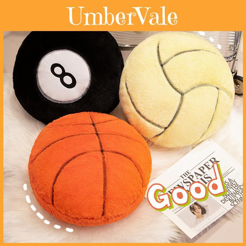 Adorable Realistic Sports Plush Toy Cushion Featuring Football Basketball And Tennis Designs