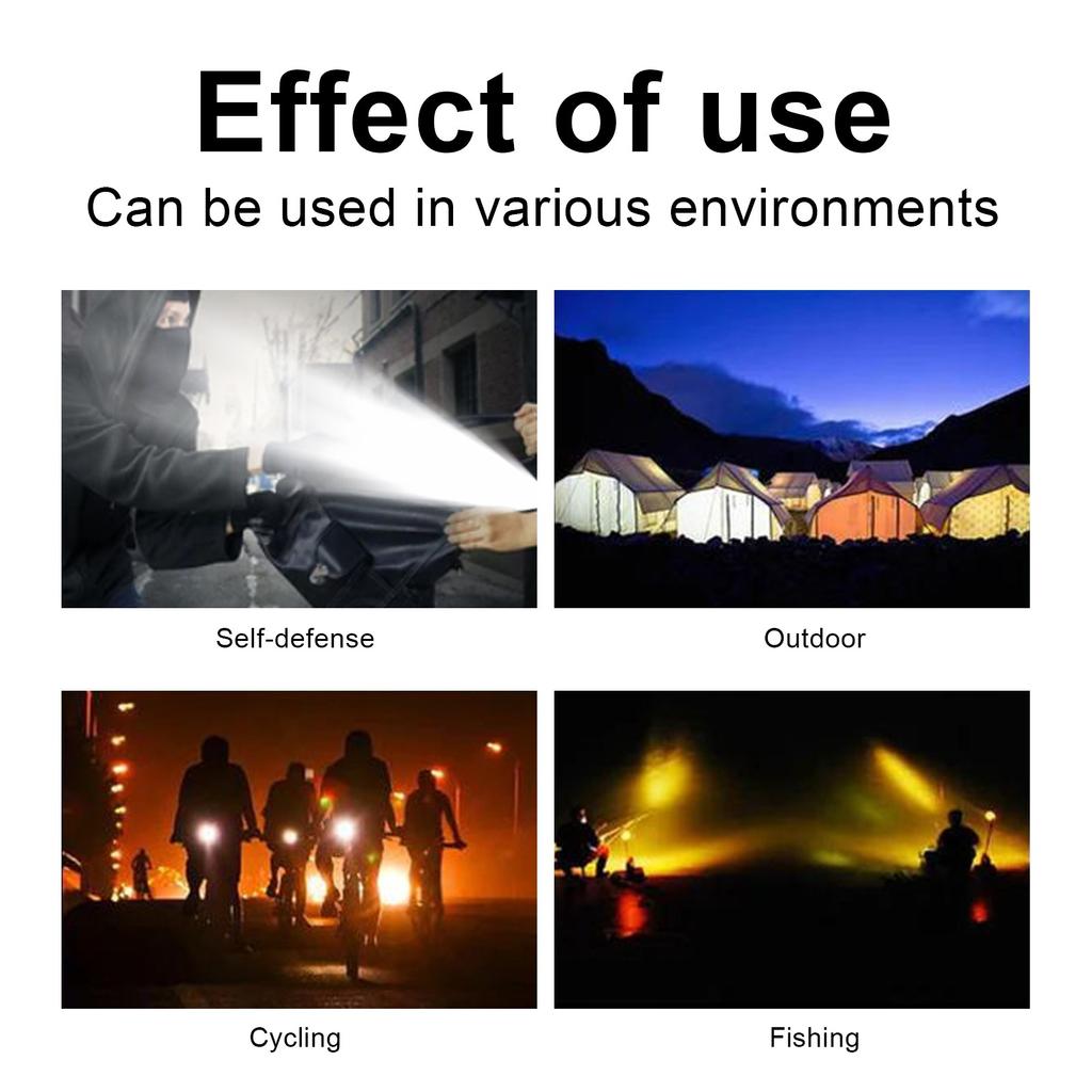 Flash Light Small EDC Flashlight, Super Bright Pocket Light, 1000 Lumens, USB-C Rechargeable, 300 Meter Lighting Range Ip65 Waterproof