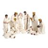 Фигурки Рождества Рождественский вертеп Статуэтки Настольное украшение Смолы Ясли Святое Семейство Скульптуры Декор для дома