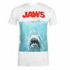 Официальная футболка Jaws Мужская Классический Кинопостер 100% Хлопок Мужские Футболки Топ Белый S-XXL