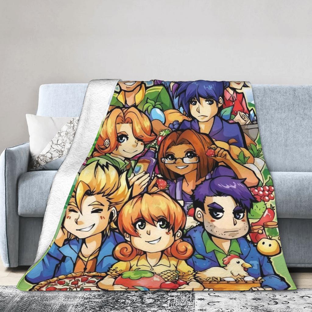 Фланелевые одеяла Stardew Valley Greenhouse Зимнее мягкое одеяло для детей и взрослых, для дивана, кресла, эстетичное покрывало, чехол для дивана