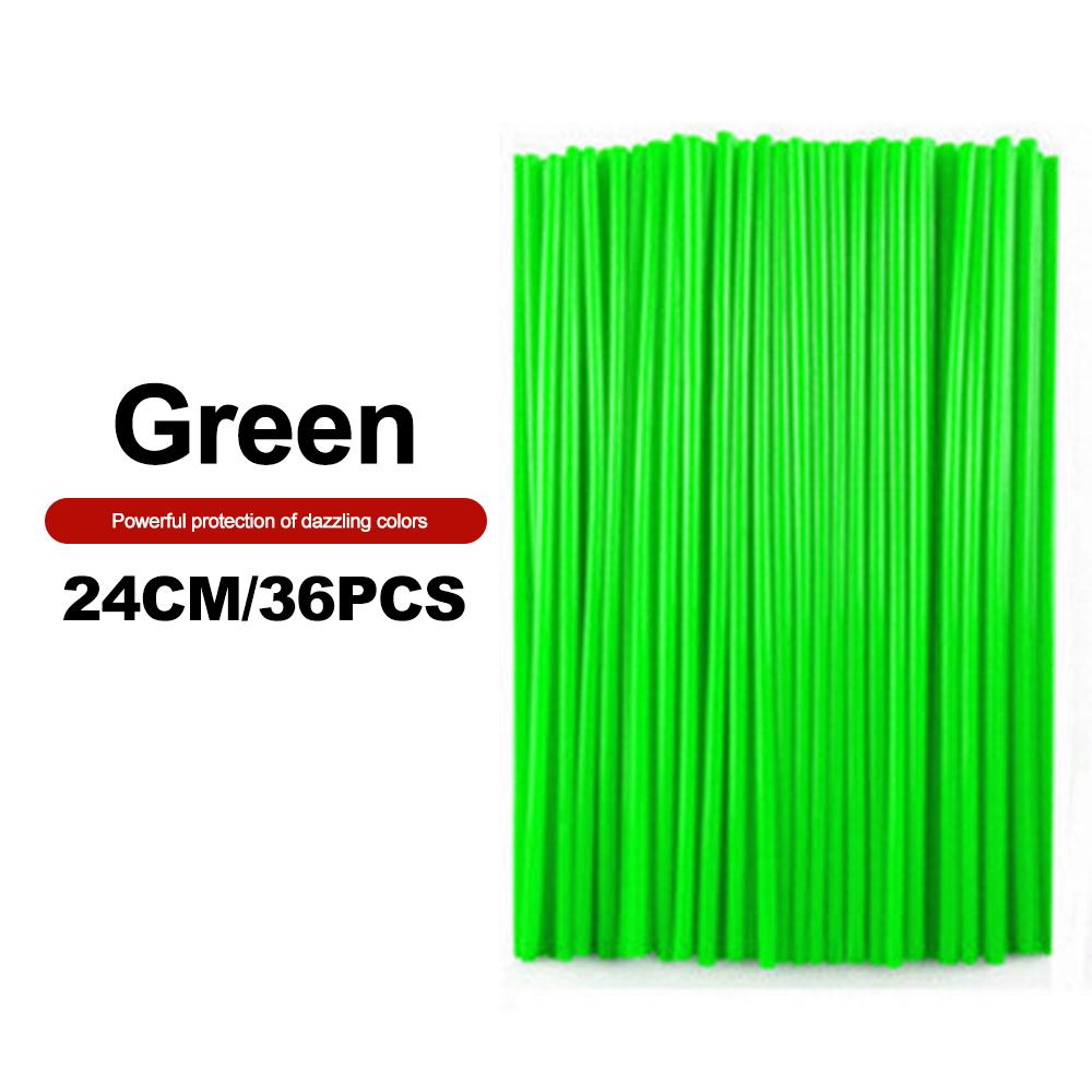 36 шт. универсальные чехлы для спиц велосипеда, защитные чехлы для спиц мотоцикла, велосипеда для бездорожья, трубки, украшения для велосипеда 17/24 мм