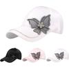 Womens Embellished Sun Hat With Wide Brim Foldable Adjustable Beach Travel Outdoor