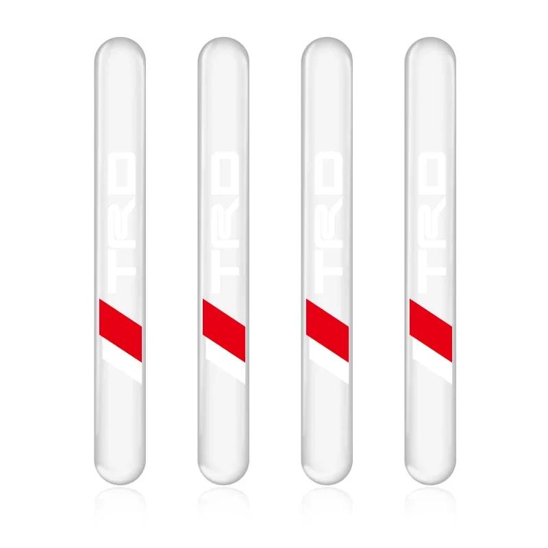 4 шт. Прозрачный протектор от столкновений для двери автомобиля, бампер, наклейка для Toyota Camry Corolla Yaris Chr Auris Avensis T25