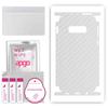 apgo Protective Skin Sticker for the Back+sides Compatible with Samsung Galaxy S10e, Full Wrap Film, Foil, Vinyl - Pattern Transparent Carbon