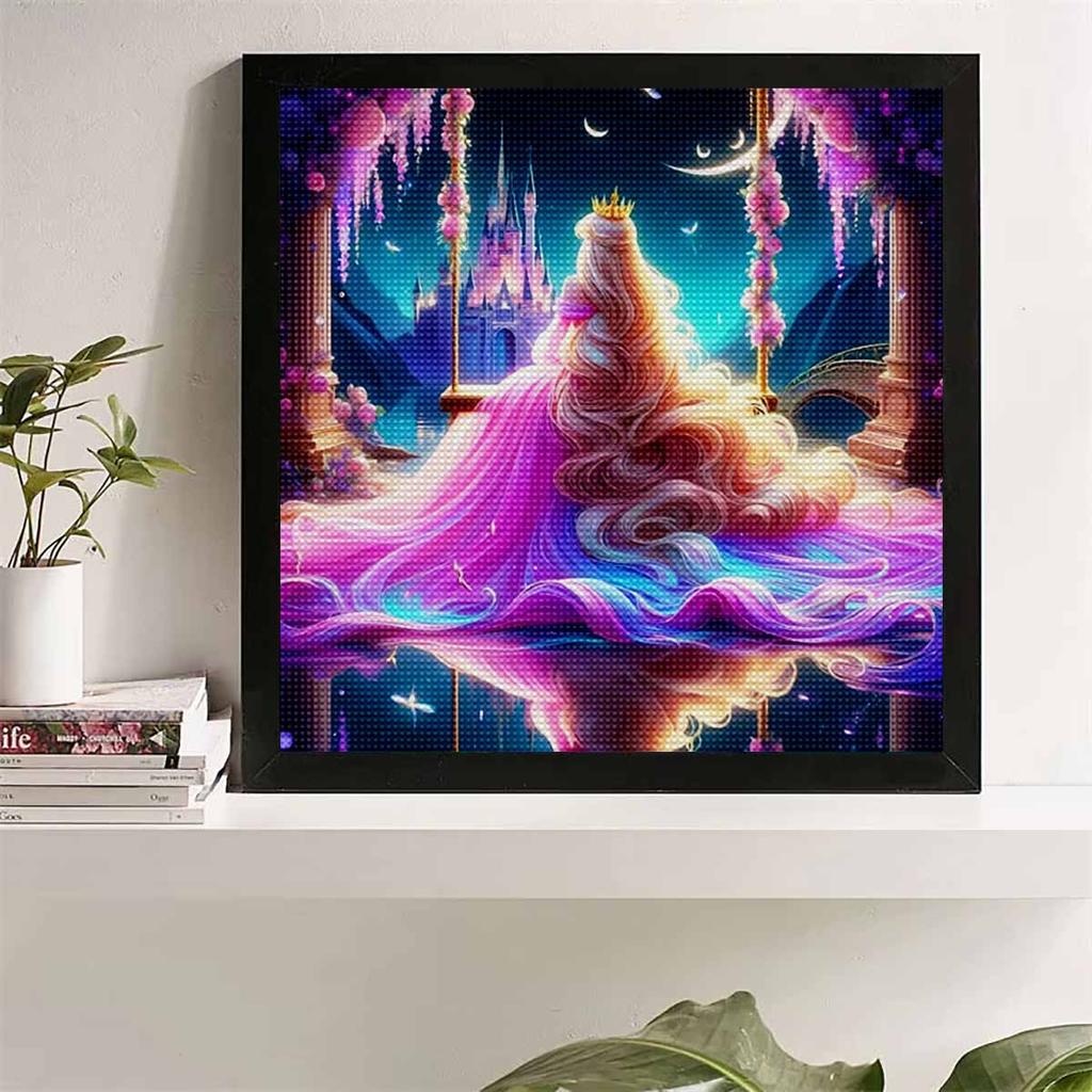 5D DIY Алмазная Живопись Декоративная Рапунцель Полная Круглая Выкладка Пейзаж Алмазная Вышивка Наборы для Вышивания Крестом Домашний Декор Подарок