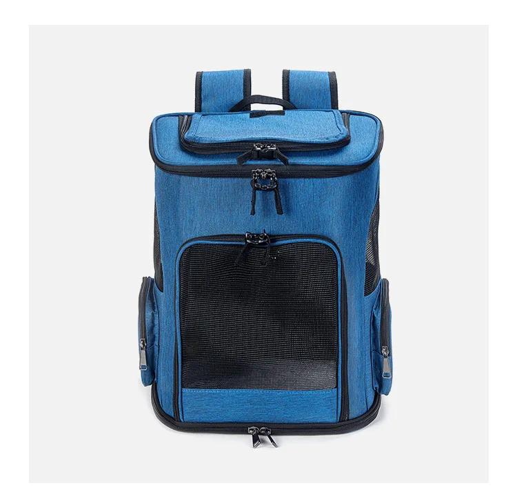 Pet Supplies Out Puppy Backpack Расширяемая сумка для домашних животных Большая вместимость Дышащий Портативный Рюкзак для кошек Складная сумка для собак