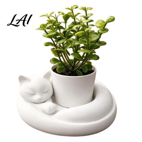 Home Garden Decor Gift 3D Printed Succulents Planter Creative Mini Flower Pot with Artistic Sculptural Design Desktop Plant Small Desk for