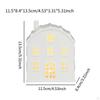 Illuminated Holiday House Sculpture for Festive Home Decor