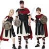 Halloween, Children's Men's and Women's Ancient Warrior Clothes Adult CO Spartan Warrior Costumes Cape Shield Knife