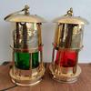 Set Of 2 Brass Minor Oil Lamp Reproduction Nautical Ship Lantern Maritime Boat Light For Home Decor, Christmas Day Gift 15.24 Cm