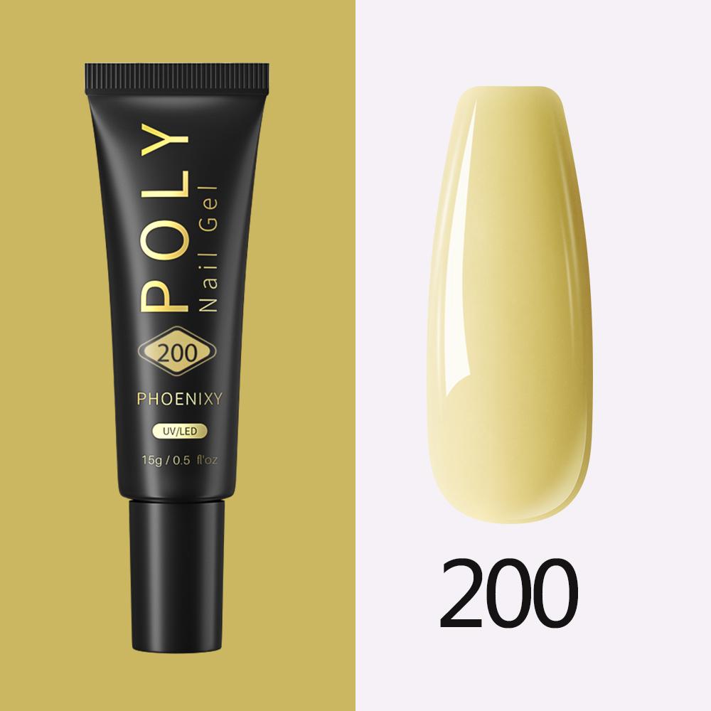 PHOENIXY Gel Nail Extension 15ml Soak Off UV LED Nail Gel For Nail Art Quick Building Colorful Gel Nail Extension Design Manicure