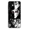 Case For Samsung Galaxy A07 Sangoku Naruto Luffy One Piece Dragon Ball Z Black and White Background Maniacase