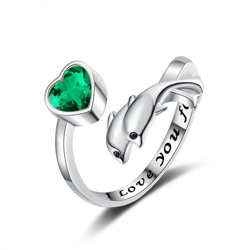 Кольцо с китом: Простые и стильные женские модные украшения с гравировкой