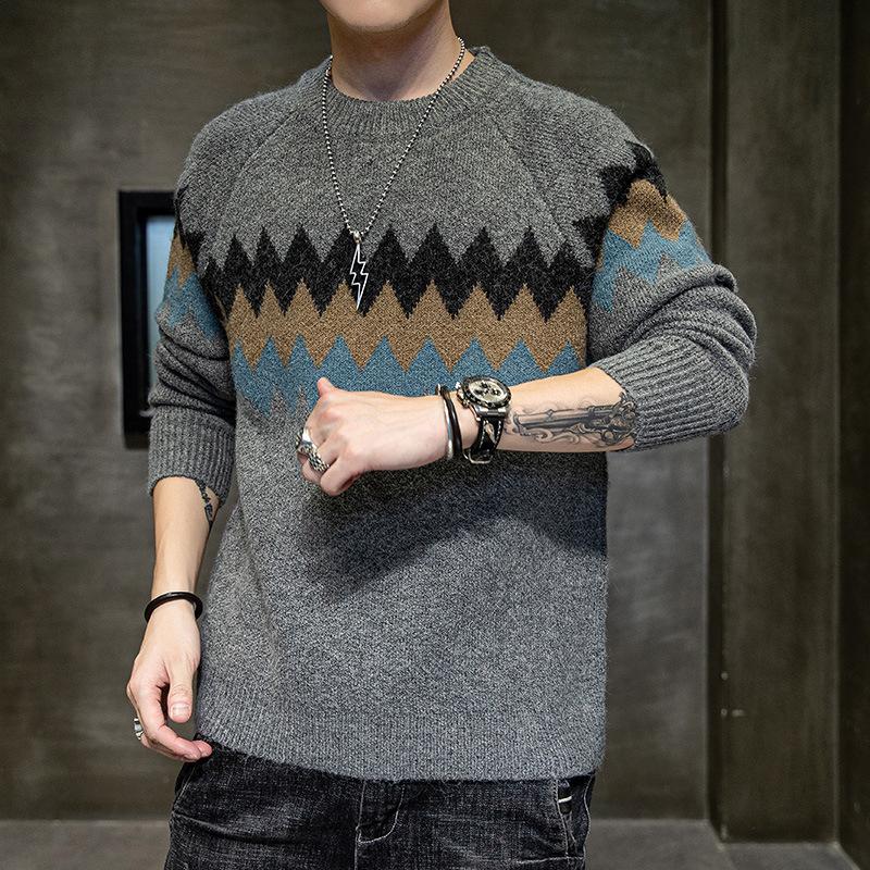Осенне-зимний мужской свитер для отдыха Китайской литературной академии