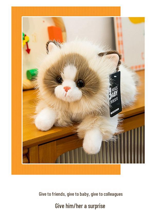 Мягкая плюшевая игрушка-кошка Cozy Cat - милая подушка-компаньон и успокаивающий подарок для девочек.