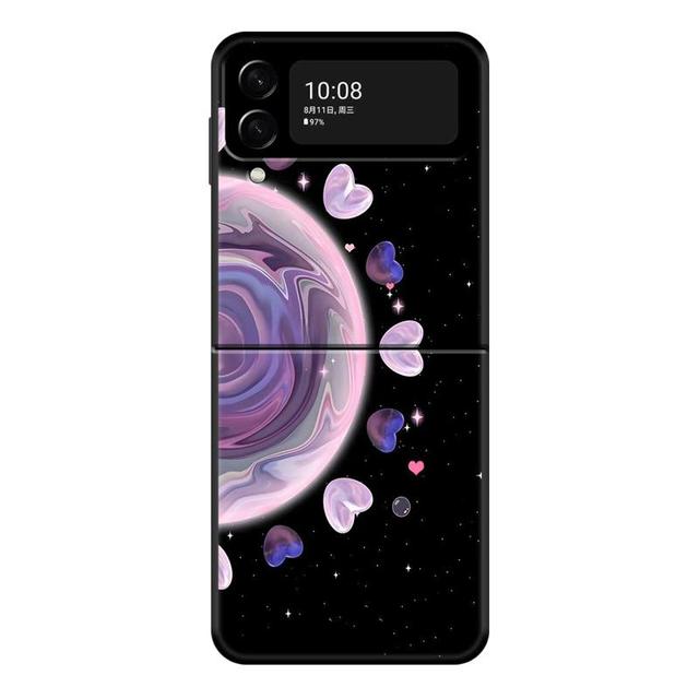 Чехол для телефона Galaxy Celestial Body Love для Samsung Galaxy Z Flip 4 Z Flip3 5g, твердый чехол-книжка для Galaxy Z
