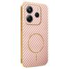For Xiaomi Redmi Note 14 5G Phone Case Carbon Fiber Textured Electroplated TPU Back Cover