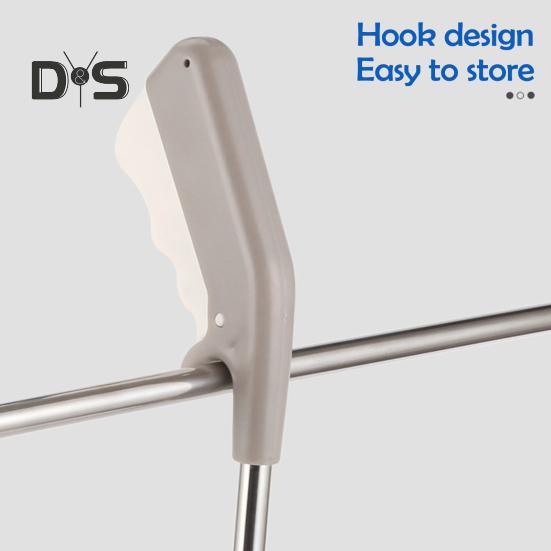 Trash Folder with Push Handle Design Foldable Portable Garbage Clip with Rubber Anti-Slip Chuck Storage Trash Clip