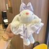 19cm Rabbit Pendant Soft Plush Rabbit Key Ring Lovely Plush Keychains  Girls Gift