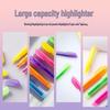 Fluorescent Marker Pen for Highlighting, Doodling, and Line Marking - Single-Headed, Multicolored