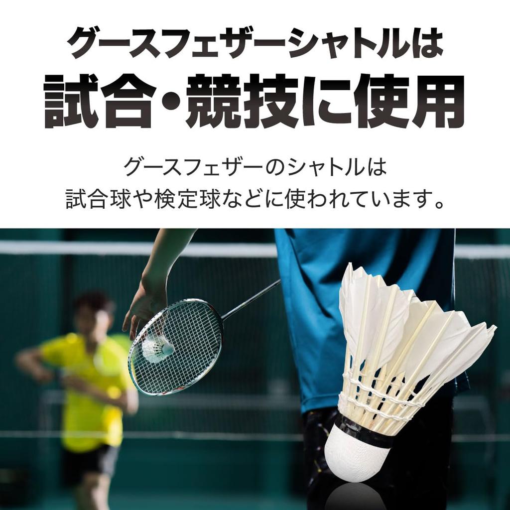 Набор для бадминтона AiO JAPAN из гусиного пера, нейлона и пластика, для практики, идеально подходит для уличных и комнатных игр с мячом, воланы, 12 штук (1 дюжина),