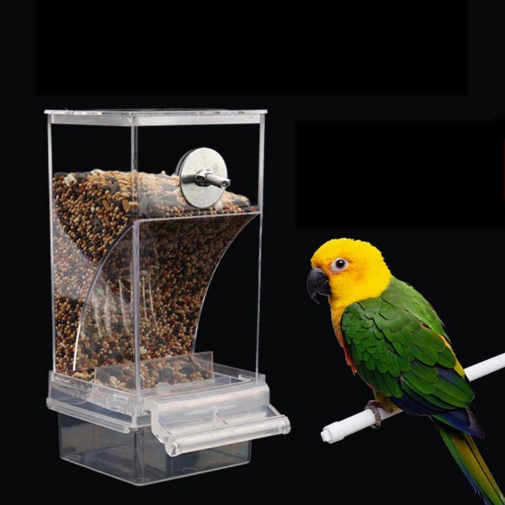 Anti Splashing with Perch Leak Proof Feeder Bowls Bird Feeders Bird Cage Accessories Food Container