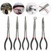 Nisorpa 5-Piece Long Nose Pliers Set, 280mm Extra Long, Nose Pliers, Mechanics Equipment, Hand Tools, Straight, 25, 45, 90, and 0 Bends