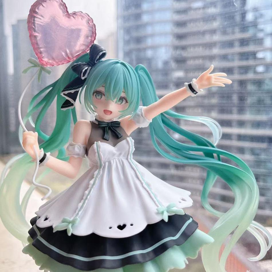 В наличии Hatsune Miku День Рождения Вечеринка Вер. Amp+ Фигурка 21 см ПВХ Аниме Модель Действия Коллекционные Игрушки Подарок