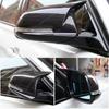 2 Pieces Rearview Mirror Cover Cap Carbon Black for BMW Series 1 2 3 4 X M 220i 328i 420i F20 F21 F22 F23 F30 F32 F33 F36 X1
