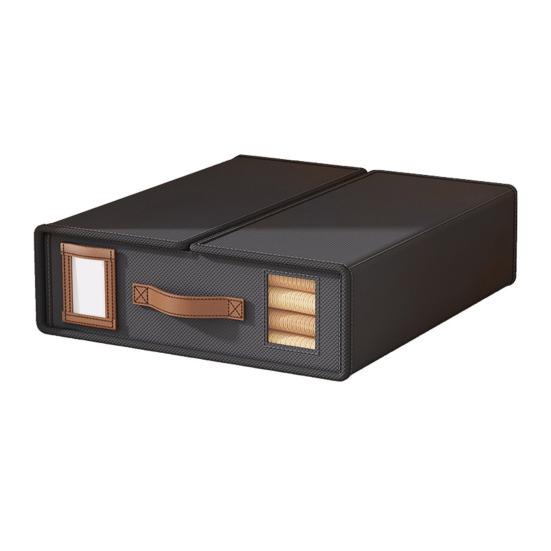 Ящик для хранения листов-органайзеров с прозрачным окошком, с застежкой-липучкой, большой вместимости, складной