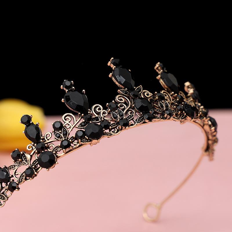 Children'S Crown Headgear Princess Girls' Crown Crystal Big Headband Pink Frozen Children'S Birthday Hair Accessories