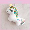 Soft Unicorn Plush Toy Pendant With Sealed Velvet Fabric For Gift Giving