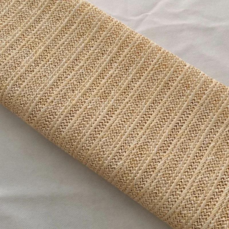 1 ярд экологически чистой полипропиленовой рафии тканой ткани дышащая ручная работа полипропиленовая соломенная ткань ручной вязки материал для пляжной соломенной сумки